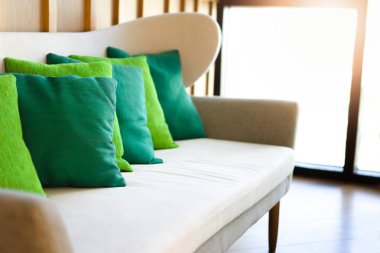 İç oturma odası konsepti. Evde modern süslemeleri.