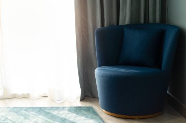 İç oturma odası konsepti. Evde modern süslemeleri.