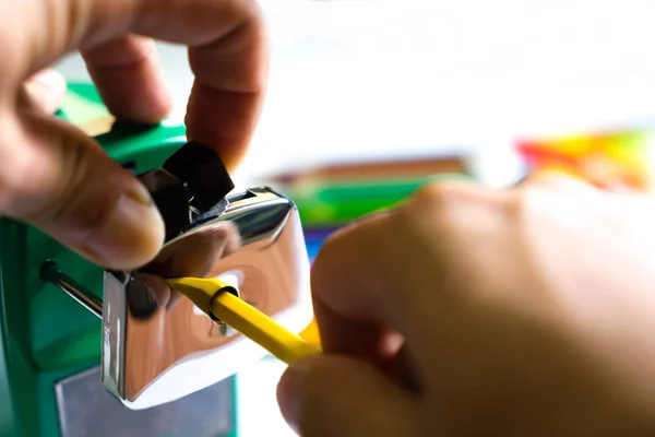 Ceruzahegyező gép a gyerek számára — Stock Fotó