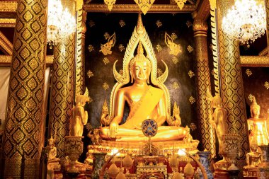 Phitsanulok - 25 Ekim 2019 Wat Phra Si Rattana Mahathat 
