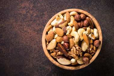 Fındık ürün yelpazesine bir kase en iyi görünümü.