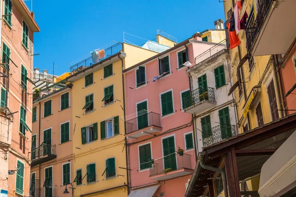 Riomaggiore Köyü, Cinque Terre Milli Parkı, İtalya. 