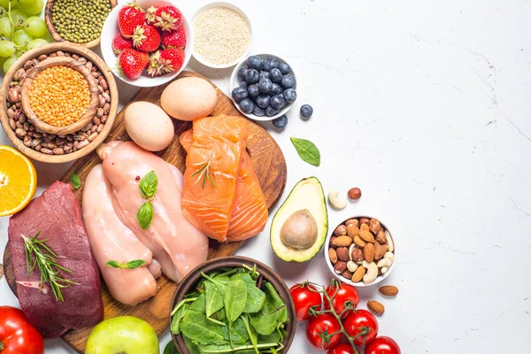 Dieta equilibrada antecedentes alimentarios . —  Fotos de Stock