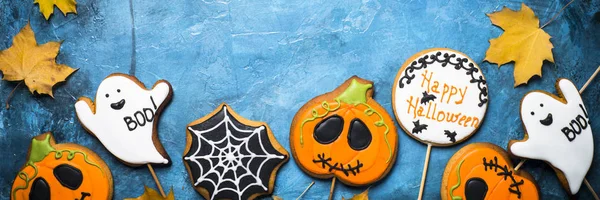 Halloween peperkoek cookies — Stockfoto