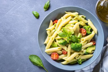 Vejetaryen Makarna penne makarna. 