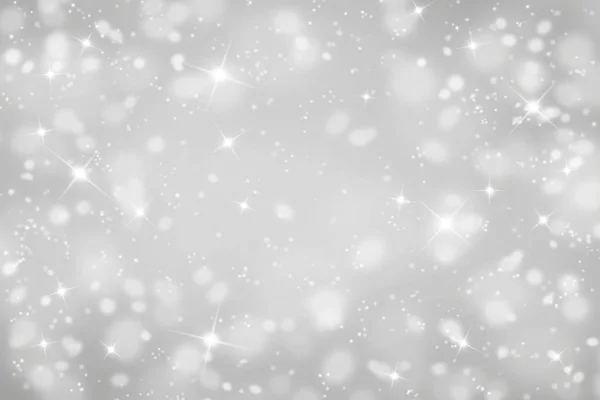 雪に光の抽象的な背景をぼかした写真. — ストック写真