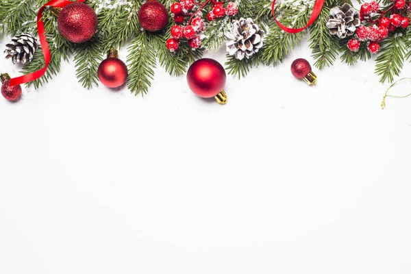 Christmas background on white. — Stock Photo, Image