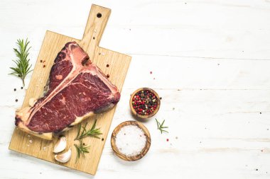 Baharat beyaz T-Bone Biftek Biftek. 