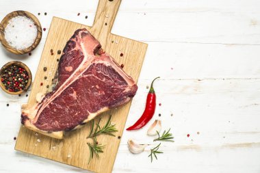 Baharat beyaz T-Bone Biftek Biftek. 