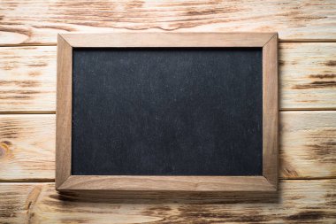 Chalckboard ahşap tablo. 