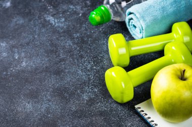 fitness ve sağlıklı yaşam tarzı konsepti. 