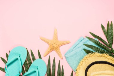 Yaz seyahat tatil tatil arka plan düz yatıyordu.