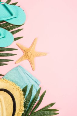 Yaz seyahat tatil tatil arka plan düz yatıyordu.