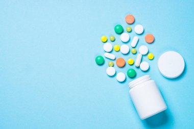 Pills, tablet ve vitamin Mavi
