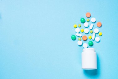 Pills, tablet ve vitamin Mavi