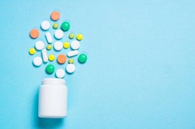 Pills, tablet ve vitamin Mavi