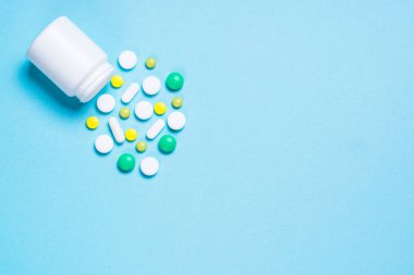 Pills, tablet ve vitamin Mavi
