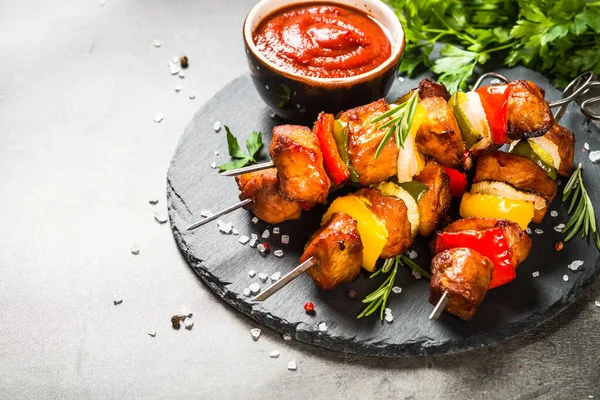 Sebzeli şiş kebap..