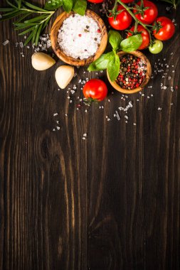 Yemek pişirme arka plan görünümü.