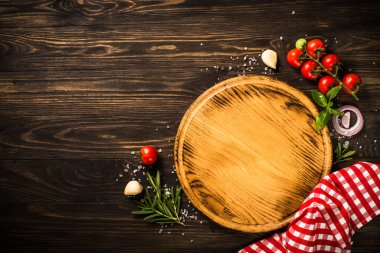 Yemek pişirme arka plan görünümü.