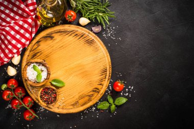 Yemek pişirme arka plan görünümü.