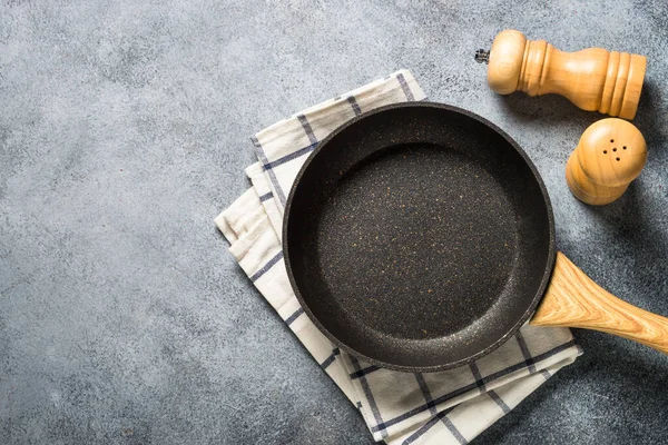Frying pan or skillet with stone nonstick coating. — Stock Photo, Image