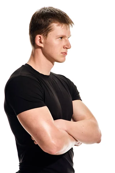Sport man in t shirt — Stock Photo, Image