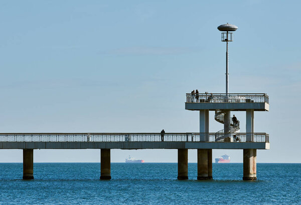 Мост в Бургасе. Черное море
