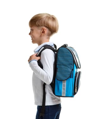 Çantanı ile küçük öğrenci