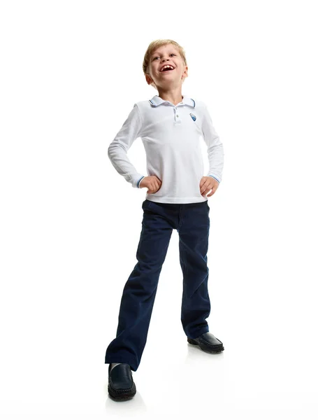 Smile happy schoolboy portrait — Stock Photo, Image