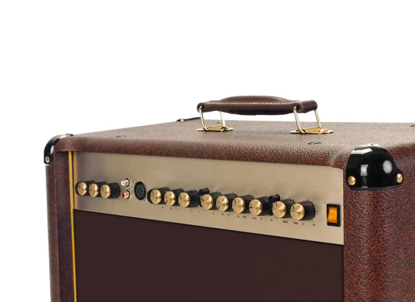 Parte superior do amplificador de guitarra — Fotografia de Stock