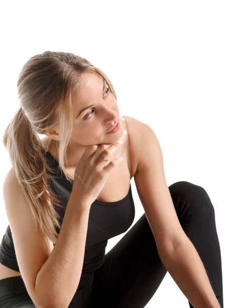 Жінка розслабленої йога — стокове фото