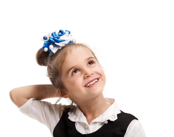 Beautiful minded schoolgirl — Stock Photo, Image