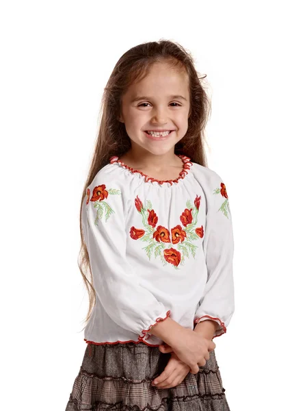 快乐的乌克兰女孩 — 图库照片