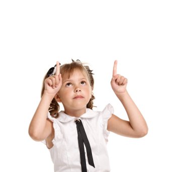 Ek yükü gösteren kız öğrenci