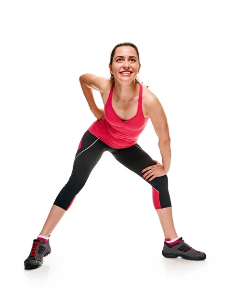 Mujer en forma posando — Foto de Stock