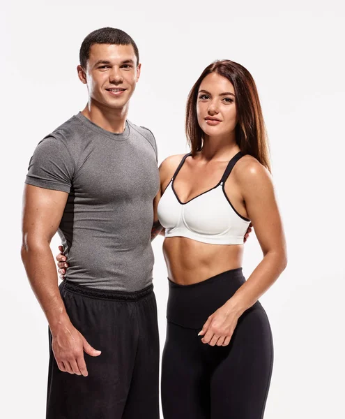 Ajuste pareja muscular —  Fotos de Stock