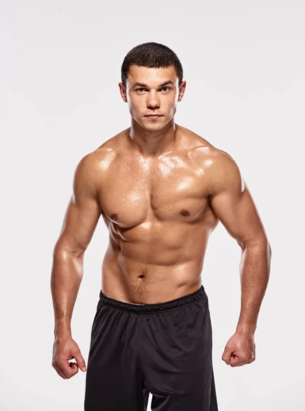 Young guy bodybuilder — Stock Photo, Image