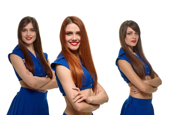 Drei lächelnde Schwestern — Stockfoto