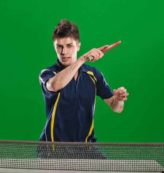 Ping pong player — Stock Photo, Image