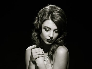 bakan muhteşem kadın. siyah ve beyaz