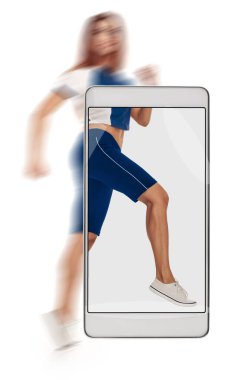 Dinamik kadın koşucu