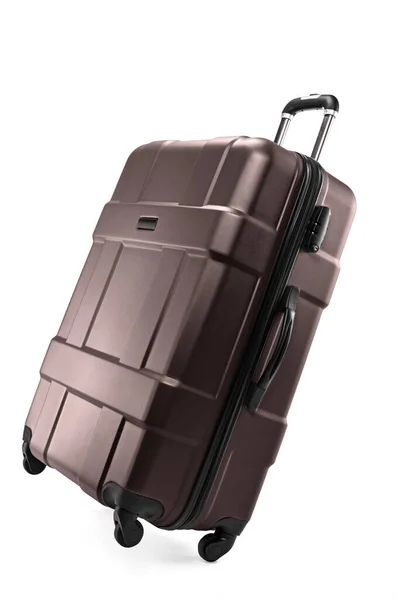 Valigia di plastica per il viaggiatore — Foto Stock