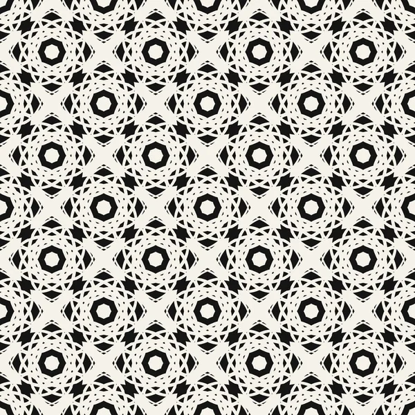 黒シームレスなパターンは星の要素です テキスタイル デザインの無限のテクスチャです ベージュの背景の繰り返し 抽象的な幾何学的なテクスチャー ベクトルの背景 — ストックベクタ