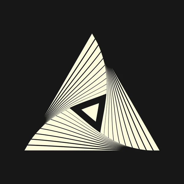 Kutsal geometri. Grafik doğrusal üçgen. Üçgen hayat sembolü. Masonik Düzen. Geometri gizli sembolü. Simya; din; Felsefe; Astroloji ve Maneviyat. Vektör çizim.