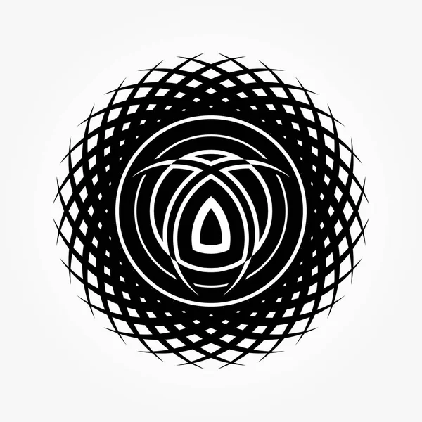 Black abstract vector circle frame halftone dot. Round logo. Technology circle emblem. Design element. Vector dotted frame. Vector illustration