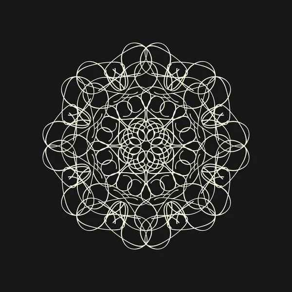 Geometría Sagrada Imagen Vectorial Mandala Teoría Una Flor Alquimia Religión — Archivo Imágenes Vectoriales