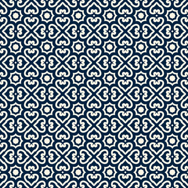 Modèle Vectoriel Sans Couture Dans Style Arabe Traditionnel Ornement Fleurs — Image vectorielle