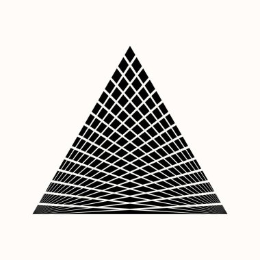 Kutsal geometri. Grafik üçgen edikula koymak. Üçgen hayat sembolü. Geometri gizli sembolü. Simya, din, felsefe, Astroloji ve Maneviyat. Siyah geometrik dövme. Vektör çizim.