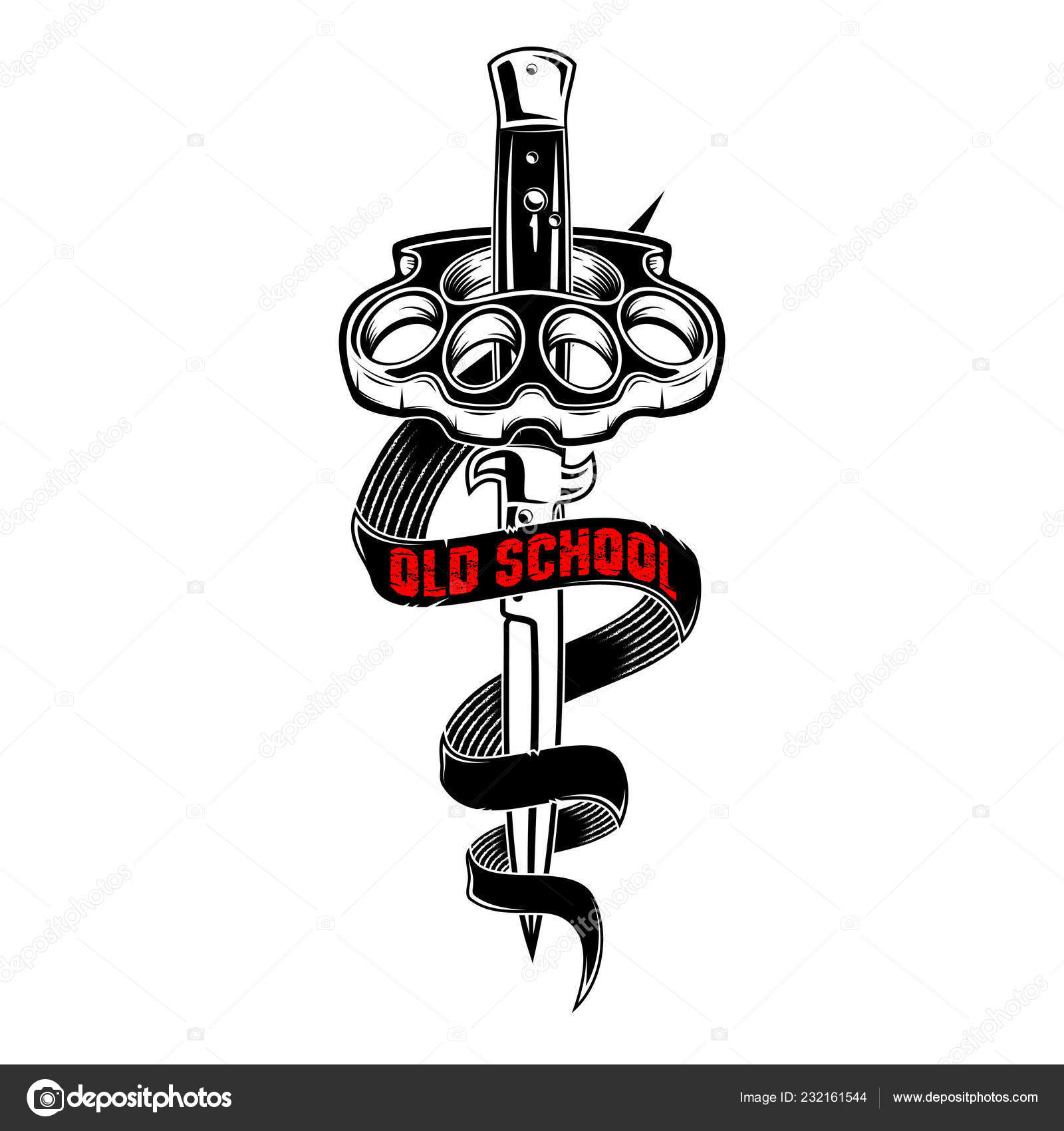 Vector Image Brass Knuckles Switchblade Street Weapon Punks Old School Stock Vector Image by © #232161544 Vector Image Brass Knuckles Switchblade Street Weapon Punks Old School Stock Vector Image by © #232161544